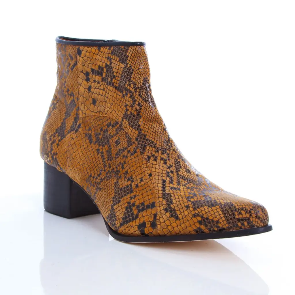 Paris Chamois Python Caramelo - Cano Curto