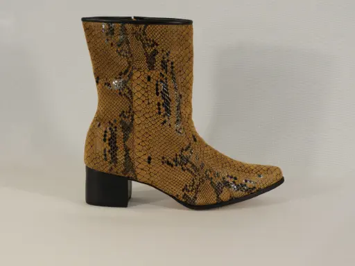 (*)Paris Chamois Python Caramelo - Cano Medio