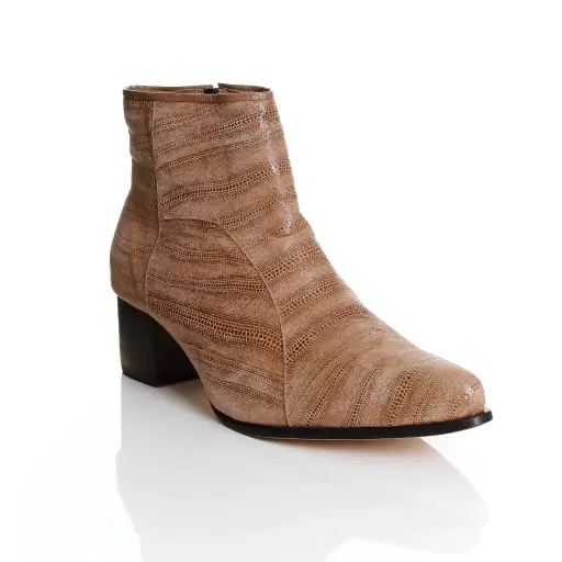 (*)Paris Chamois Python Vinho Novo - Cano Curto
